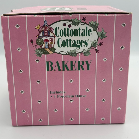 Cottontale Cottages Bakery Vintage Easter Village Town Porcelain Spring Bunny - Picture 9 of 10